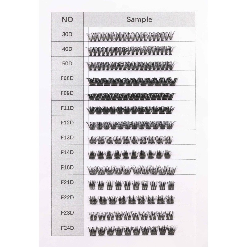 Lash Clusters Manufacturer - 180 Pcs C D Curl 12-16mm Thin Band