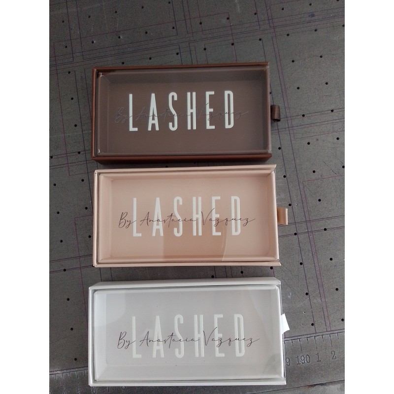 Lash Box Factory - Custom Brown Case Nude 3D Mink Eyelashes