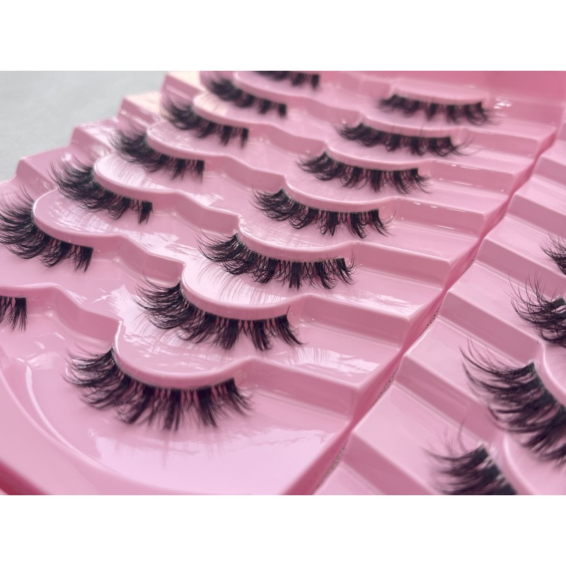 Faux Mink Lash Manufacturer - 3D Natural Transparent Band 15mm Vegan