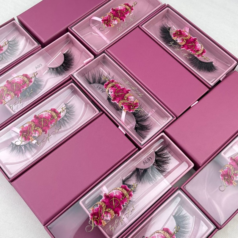 Mink Lashes Packaging Manufacturer - 100% Mink Glossy Printing Drawer Box