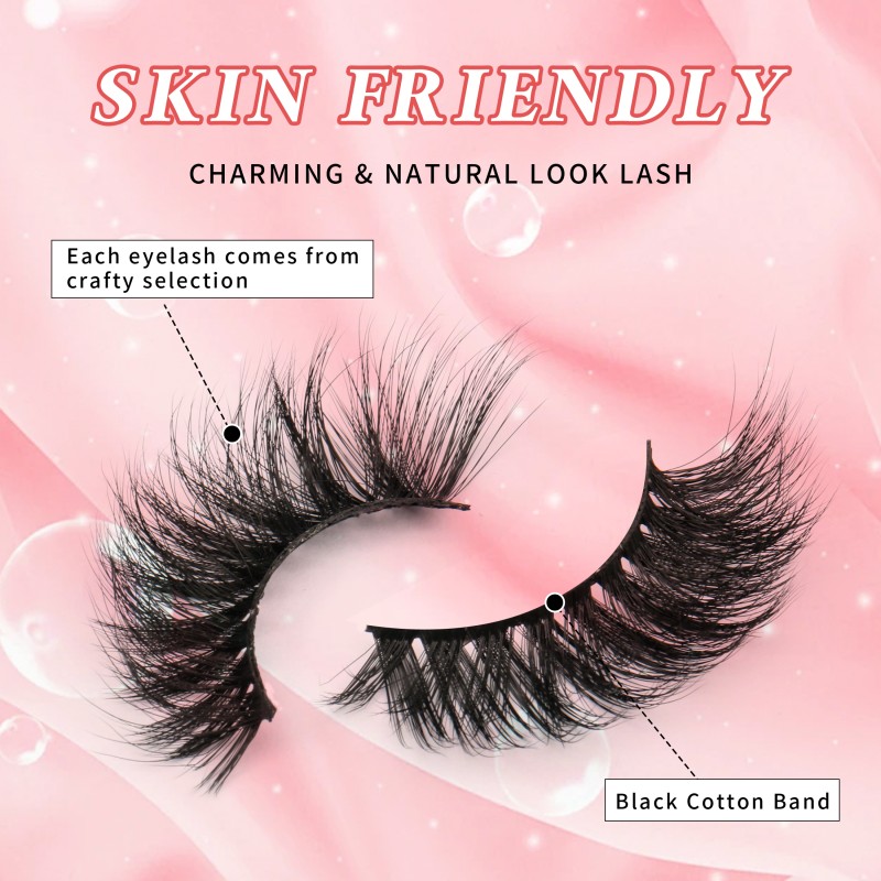 Synthetic Strip Lash Factory - Top Quality 3D Curly 20mm Vegan