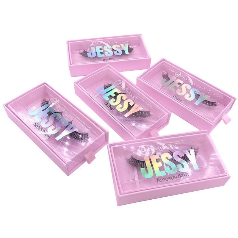 Eyelash Paper Box Factory - Custom Logo Empty Pink Lash Kit Box