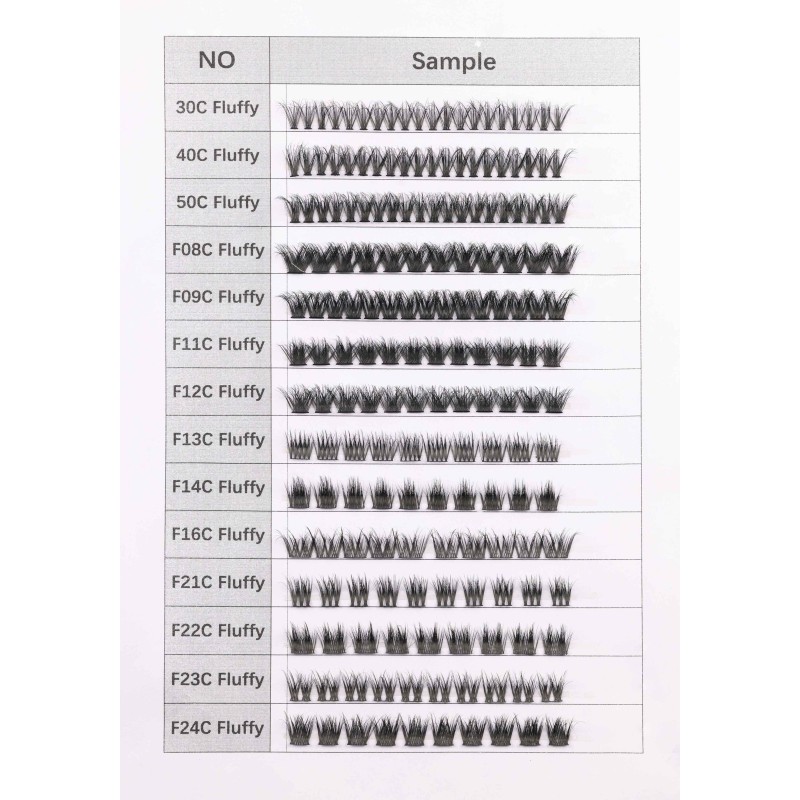 Lash Clusters Manufacturer - 180 Pcs C D Curl 12-16mm Thin Band