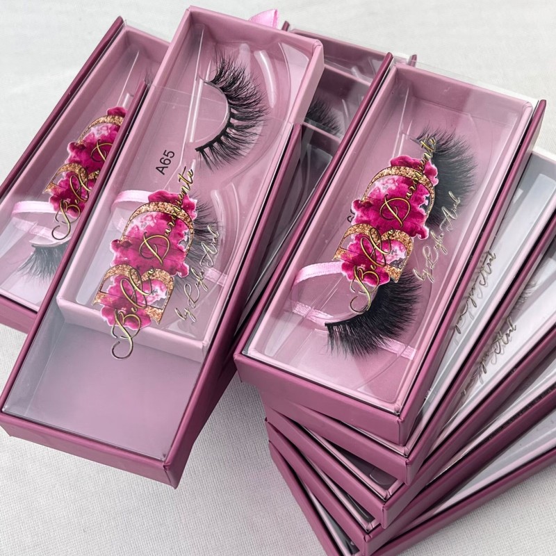 Mink Lashes Packaging Manufacturer - 100% Mink Glossy Printing Drawer Box