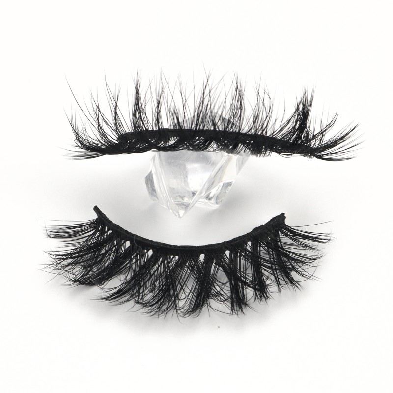 Faux Mink False Lashes Manufacturer - Top Quality 3D Curly 25mm Russian
