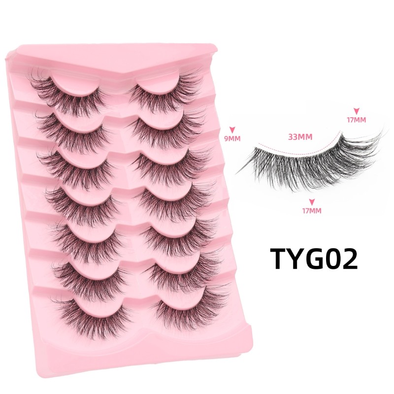 Faux Mink Lash Manufacturer - 3D Natural Transparent Band 15mm Vegan