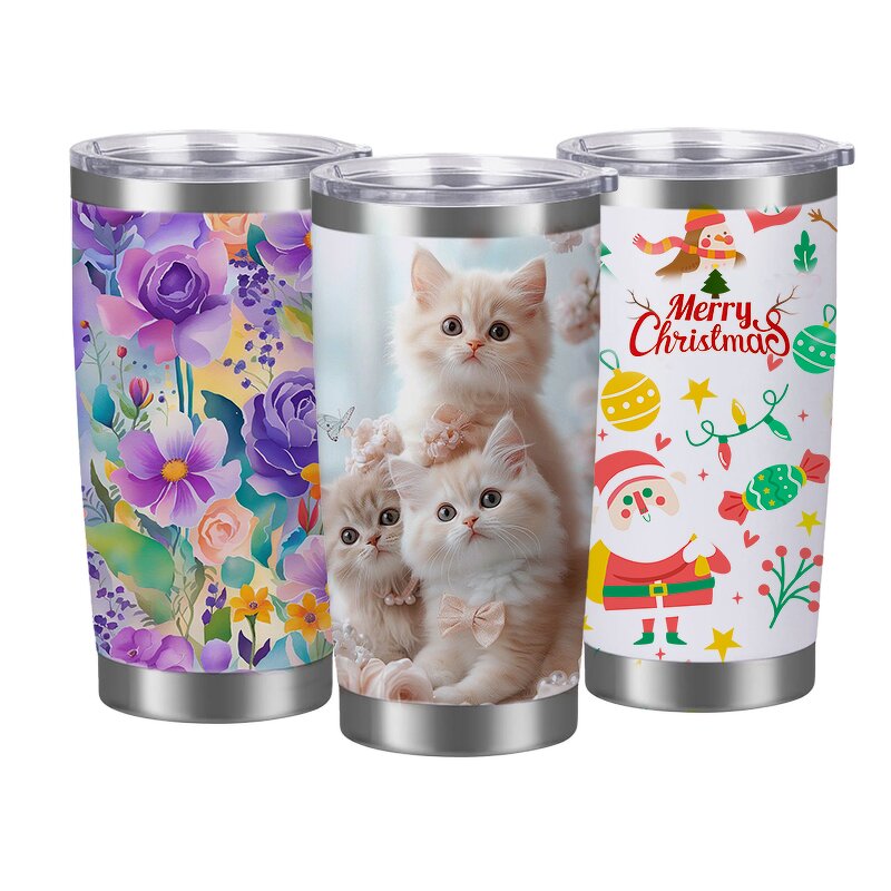 Travel Tumbler Cup Manufacturer - Custom Logo Promotional Gift 20oz Matte Double Wall Insulated Stainless Steel for Car Beer Coffee