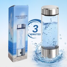 Hydrogen Ionizer Water Bottle Manufacturer - Father Mother Birthday Gift Second Generation 14oz Rechargeable Spe Pem Electrolysis Alkaline H2