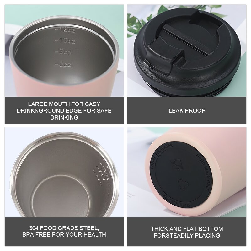 Coffee Tumbler Manufacturer - Customized 12oz Blue Mini Travel Stainless Steel Insulated Leak-proof Gift