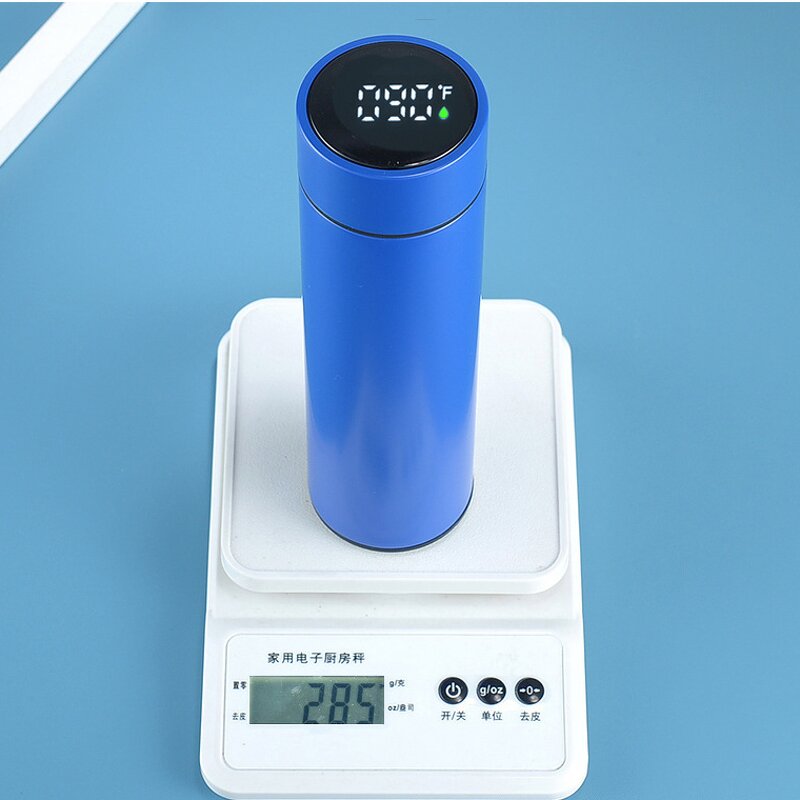 Smart Thermos Manufacturer - H4.0 500ml Black Double Wall Insulation Stainless Steel Fahrenheit with Digital Temperature Display