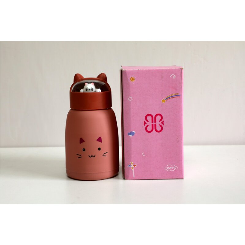 Kids Glass Water Bottle Manufacturer - Novel Eco-Friendly Direct Drinking Back to School 12oz Blue Cartoon Double Wall Leakproof with Rope