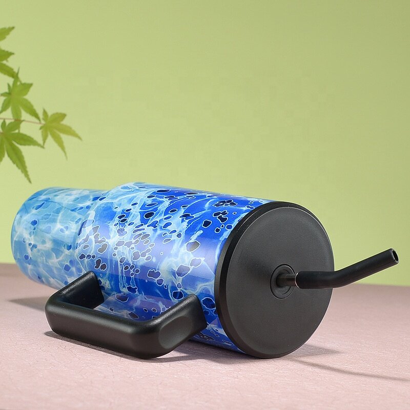 Coffee Tumbler Manufacturer - Custom Corporate Holiday Gift 40oz Full Printed Vintage Double Wall Vacuum Insulated Stainless Steel Boba