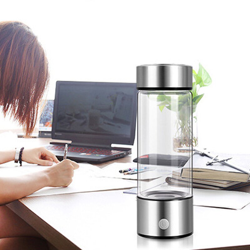 Hydrogen Rich Generator Water Bottle Manufacturer - Wholesale Business Gift USB Rechargeable 3Min Quick Electrolysis Glass for Healthcare