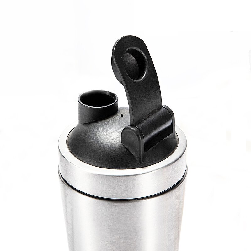 Gym Coffee Protein Shaker Manufacturer - Wholesale 600ml Single Wall Stainless Steel Hiking with Power Storage Compartment