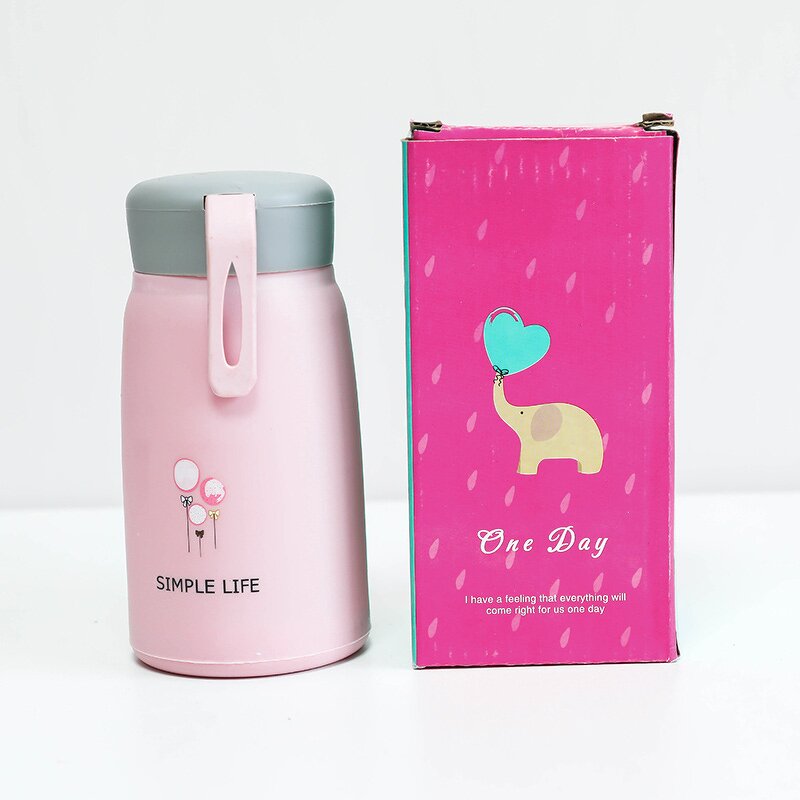 Glass Bottles Manufacturer - Wholesale 13oz Colorful Portable Cute Simple Style with Handle for Office Home Gifts