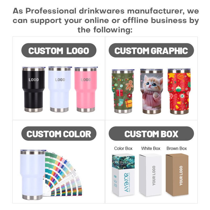 Coffee Tumbler Manufacturer - Customized Premium 20oz Leakproof Matte 304 Stainless Steel Double Wall Vacuum BPA Free