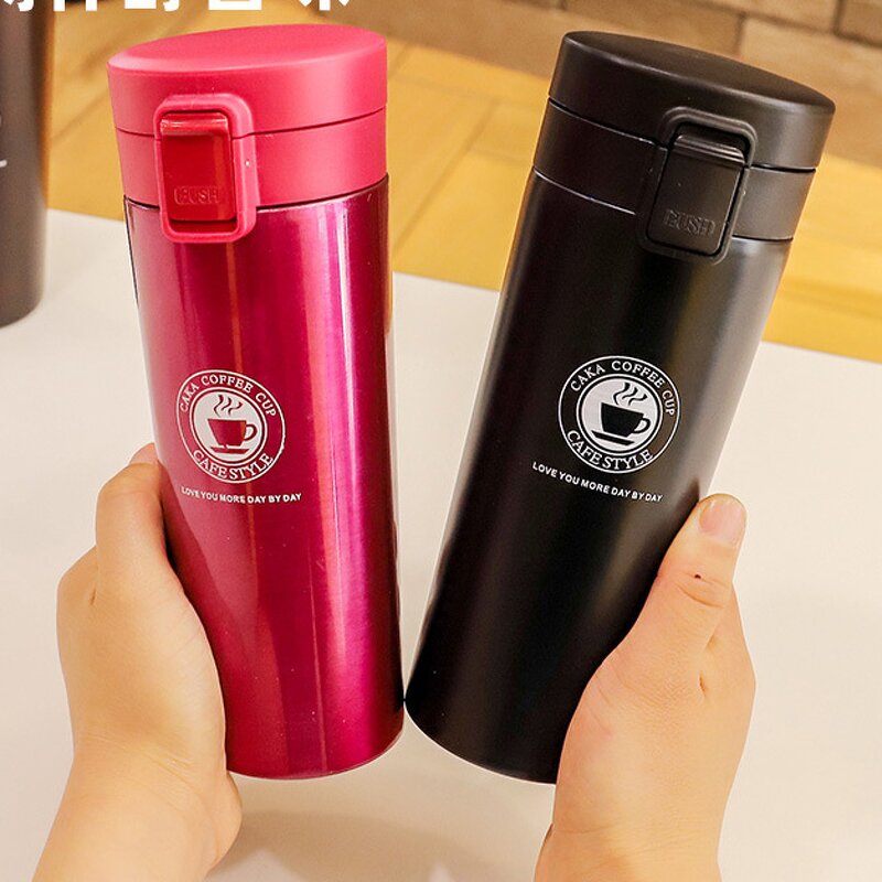 Gym Coffee Cup Manufacturer - Ready to Ship Promotional Business Gift 16oz 500ml Portable Leakproof Stainless Steel Red for Lady