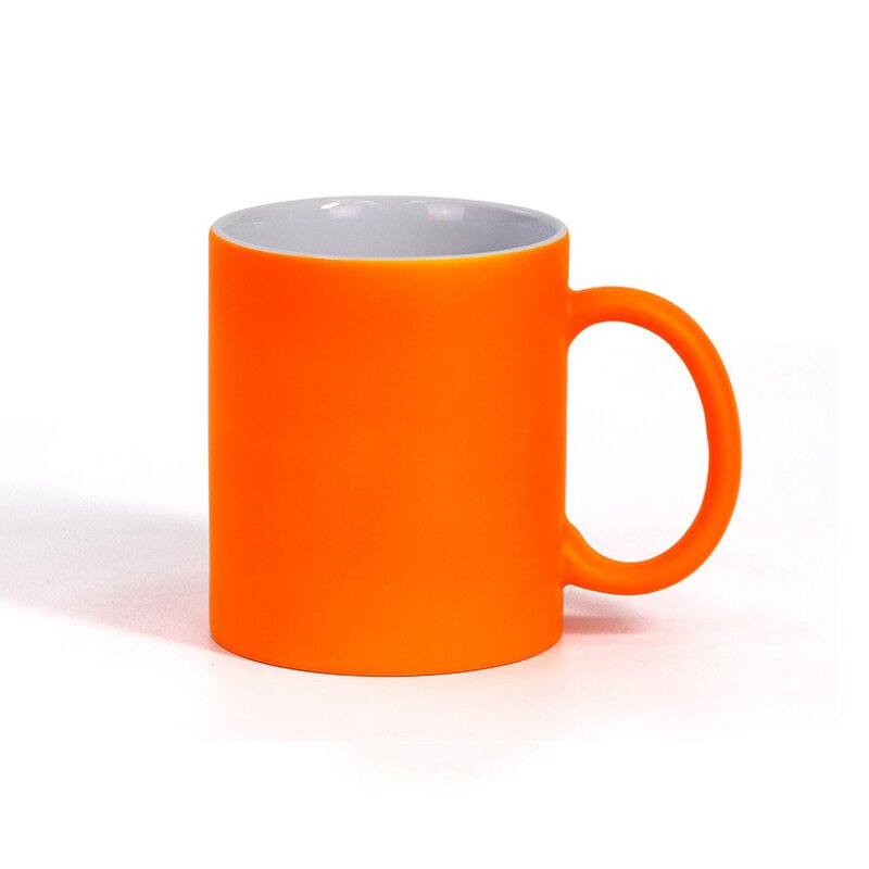 Ceramic Milk Coffee Mug Manufacturer - Custom Reasonable Price DIY 11 oz Fluorescent Blank Sublimation for Promotion