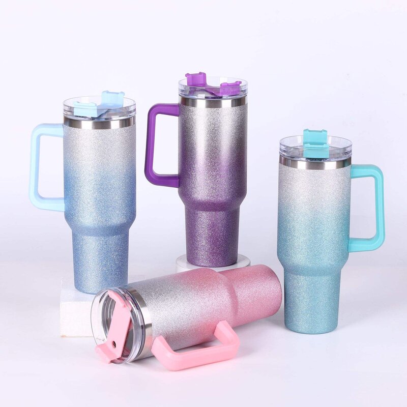 Insulated Tumbler Manufacturer - Stainless Steel Double Wall Vacuum with Straw 40oz 6-12 Hours Thermal BPA Free Portable
