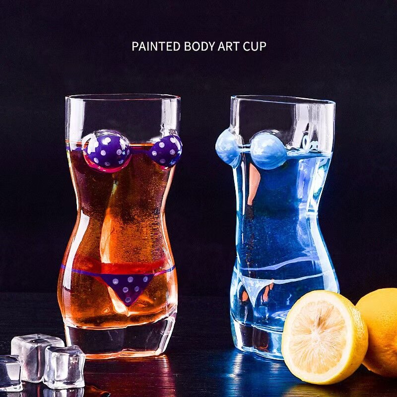 Shot Glass Manufacturer - Custom Hand Painted Mini Breast Shaped Sexy Bikini BPA Free Reusable Eco-Friendly Souvenir for Bar