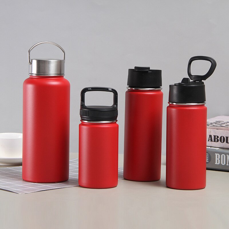 Sports Water Bottle Manufacturer - Customized Vacuum Insulated 18oz 32oz Wide Mouth Double Wall Stainless Steel