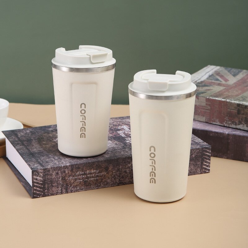 Travel Water Cup Tumbler Manufacturer - Wholesale Outdoor Gift Simple Double Wall Leak-proof Stainless Steel Portable Thermos Coffee