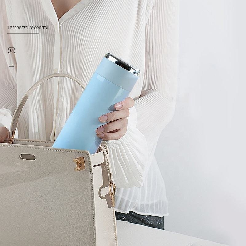 Smart Water Bottle Manufacturer - Led Temperature Display 400ml Stainless Steel Vacuum Sport Thermal