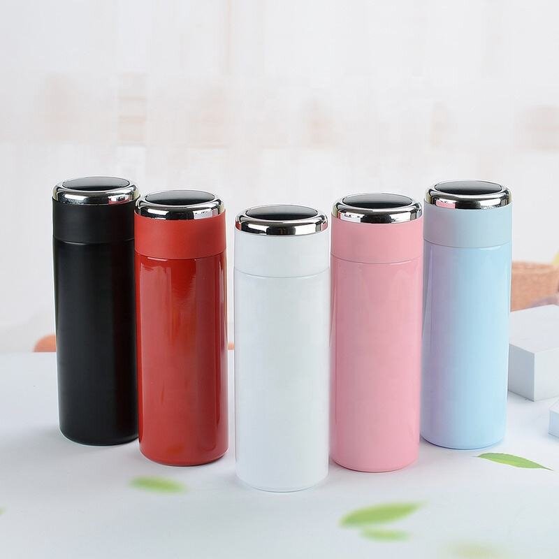 Smart Water Bottle Manufacturer - Led Temperature Display 400ml Stainless Steel Vacuum Sport Thermal