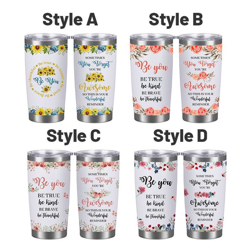 Coffee Mug Tumbler Manufacturer - Custom Religious Christian Inspirational Gift 20oz Stainless Steel Leak-Proof Vacuum Travel