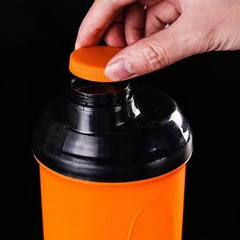 Gym Protein Shaker Bottle Manufacturer - 2024 Insulated 500ml Stainless Steel Cup Mixer Outdoor Sports Made of PP Material