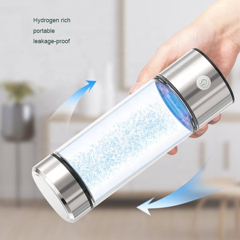 Hydrogen Rich Generator Water Bottle Manufacturer - Wholesale Business Gift USB Rechargeable 3Min Quick Electrolysis Glass for Healthcare
