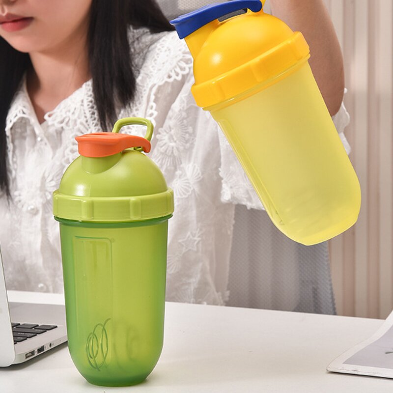 Protein Shaker Bottle Manufacturer - Novel Promotion Gift 500ml Purple Yellow Bpa Free Gym Fitness Plastic with Custom Logo