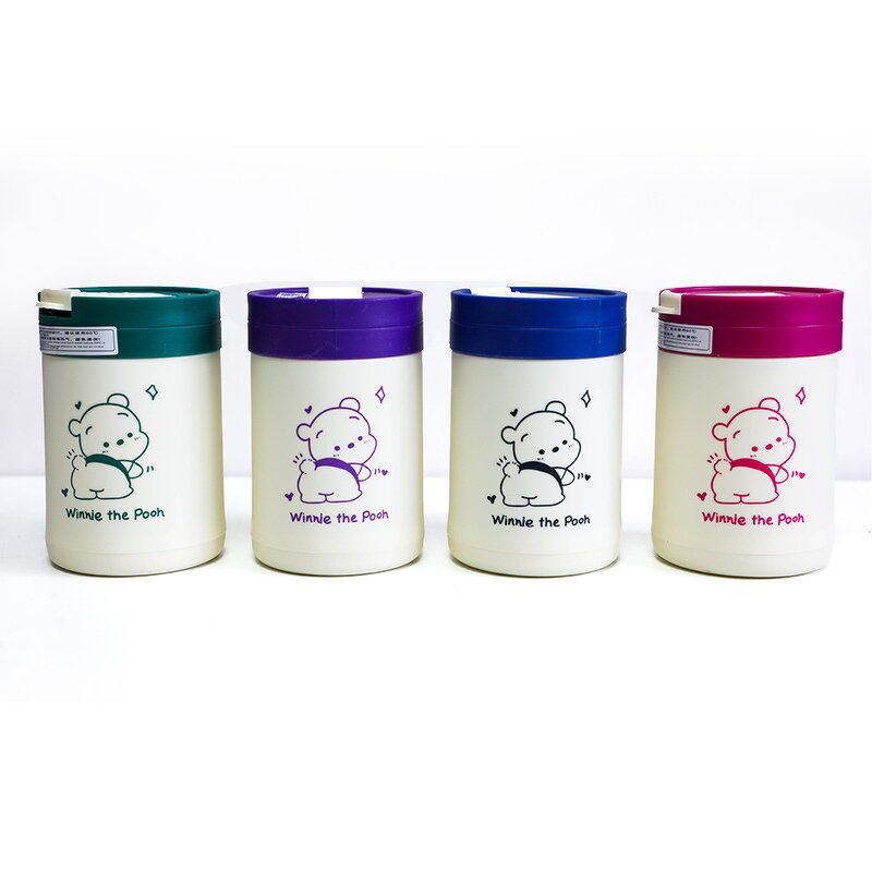 Teddy Bear Glass Cups Manufacturer - Wholesale Baptism Giveaway Gifts 400ml Green Double Wall with Lids Straw Direct Drinking Eco-Friendly