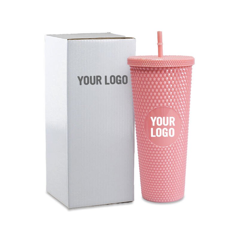 Studded Tumblers Manufacturer - Cup Studded Double Wall Custom in Bulk Reusable Plastic 680ml