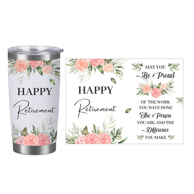 Coffee Tumbler Manufacturer - Custom Happy Nurse Teacher Co Worker Retirement Gift 20oz Stainless Steel Double Wall for Women Men