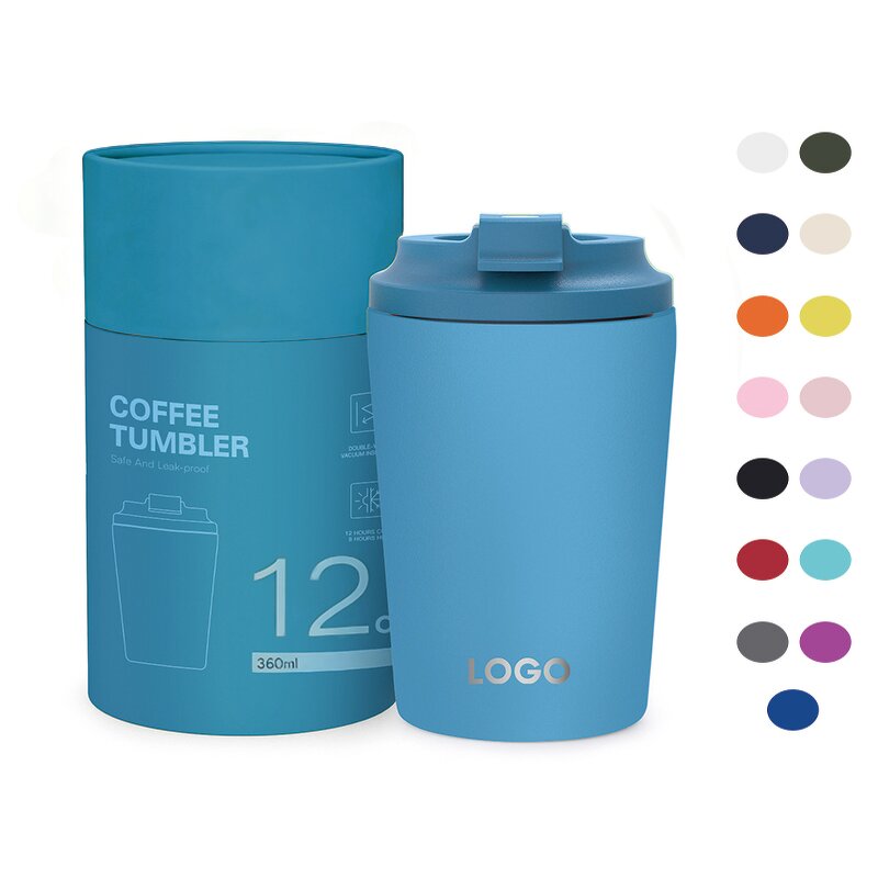 Coffee Tumbler Manufacturer - Customized 12oz Blue Mini Travel Stainless Steel Insulated Leak-proof Gift