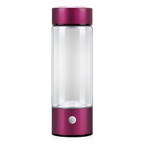 Electric Hydrogen-Rich Generator Cup Manufacturer - Luxury 420ml Burgundy Rechargeable Corporate Gift for Boiling Water