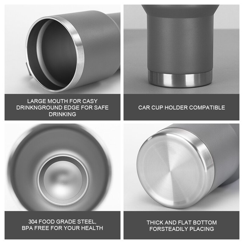 Coffee Tumbler Manufacturer - Customized Premium 20oz Leakproof Matte 304 Stainless Steel Double Wall Vacuum BPA Free