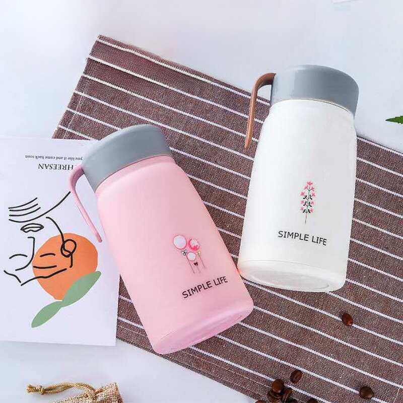 Glass Bottles Manufacturer - Wholesale 13oz Colorful Portable Cute Simple Style with Handle for Office Home Gifts