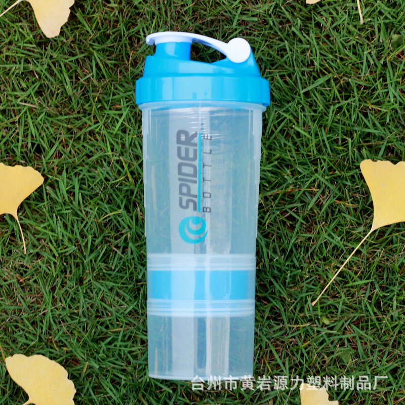 Protein Shaker Bottle Manufacturer - Promotional Gift 17oz Portable Bpa Free Transparent Plastic Workout Gym with Pill Organizer