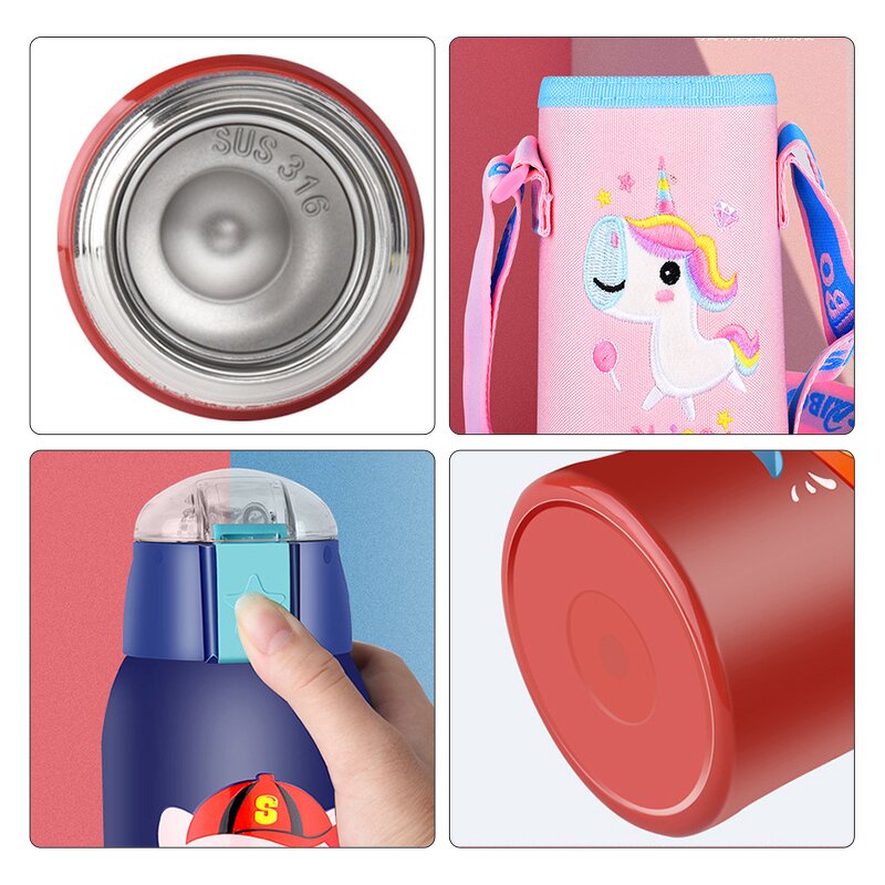 Smart Water Bottle Manufacturer - Digital 500ml Heat Thermal Stainless Steel Thermos for Children Kids