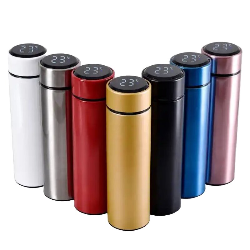 Smart Thermos Manufacturer - Custom Logo Giveaways Gift LED Digital Temperature Display Vacuum Insulated Flask Stainless Steel