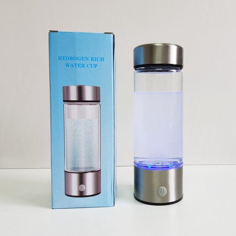 Electric Hydrogen-Rich Generator Cup Manufacturer - Luxury 420ml Burgundy Rechargeable Corporate Gift for Boiling Water