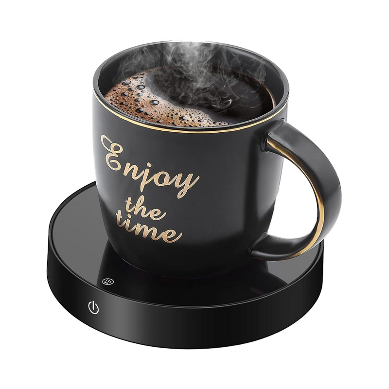 Coffee Mug Warmer Manufacturer - Tempered Glass Desk Auto Shut 3-Temperature Settings 8H Timer Gravity Sensor for Coffee Milk Tea