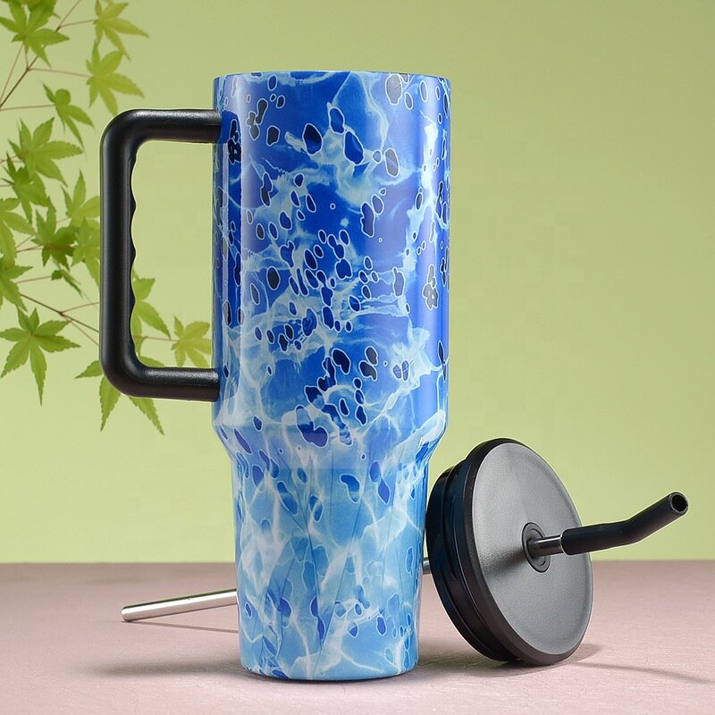 Coffee Tumbler Manufacturer - Custom Corporate Holiday Gift 40oz Full Printed Vintage Double Wall Vacuum Insulated Stainless Steel Boba