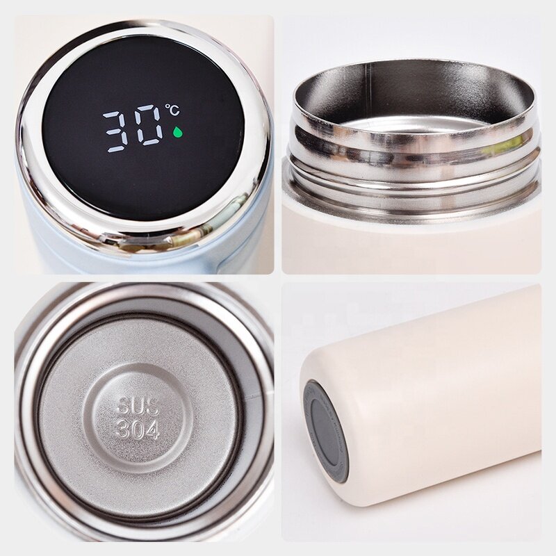 Smart Water Bottle Manufacturer - 420ml LED Temperature Display Metal Insulation Stainless Steel Intelligent Vacuum Flask
