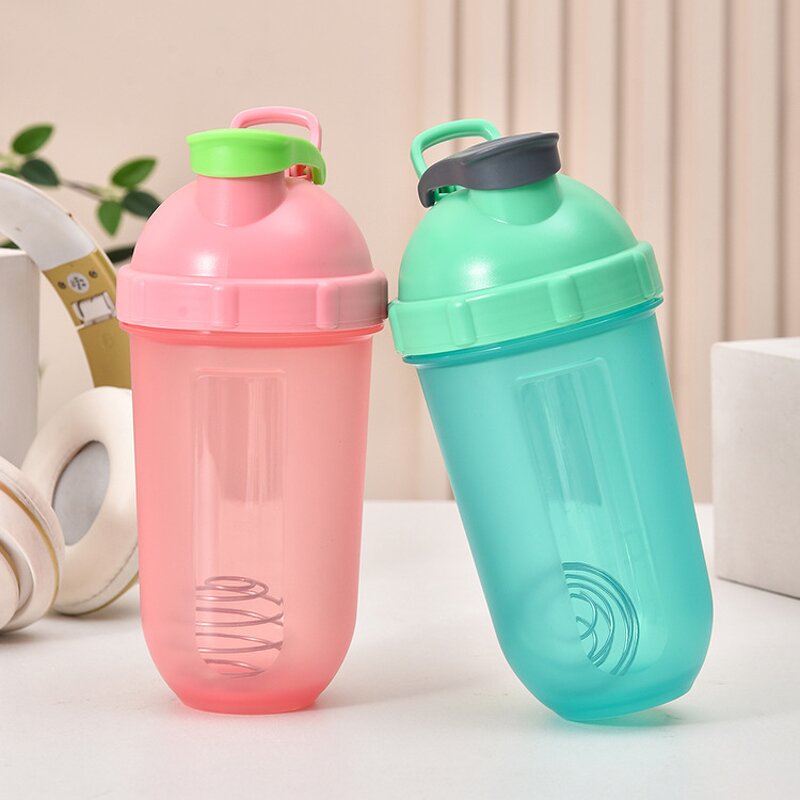 Protein Shaker Bottle Manufacturer - Novel Promotion Gift 500ml Purple Yellow Bpa Free Gym Fitness Plastic with Custom Logo