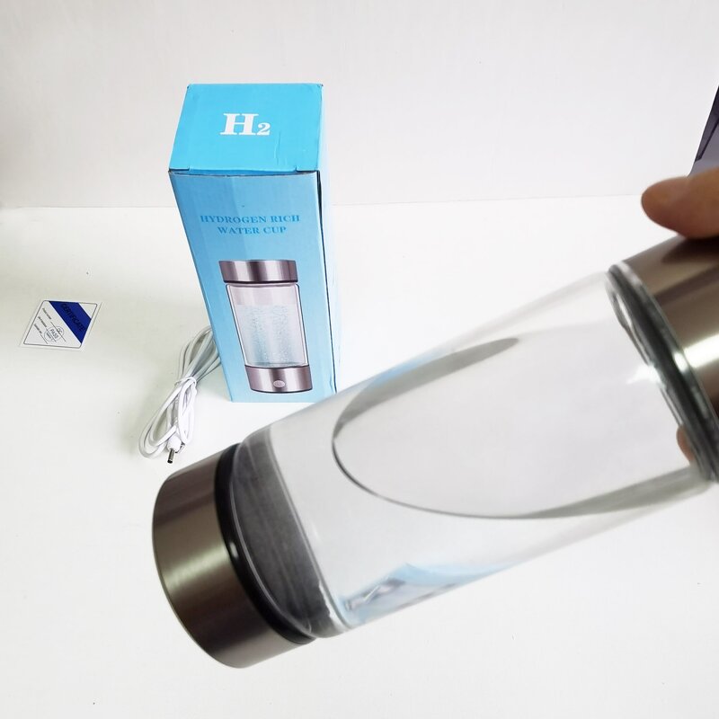 Electric Hydrogen-Rich Generator Cup Manufacturer - Luxury 420ml Burgundy Rechargeable Corporate Gift for Boiling Water