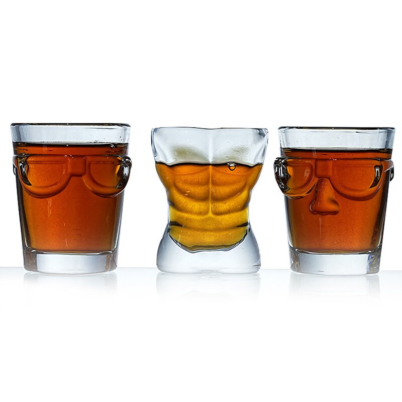 Cocktail Glass Manufacturer - Custom Creative Sexy Lady Body Shape Whiskey Goblet Wine Shot for Party Bar Ktv Nightclub