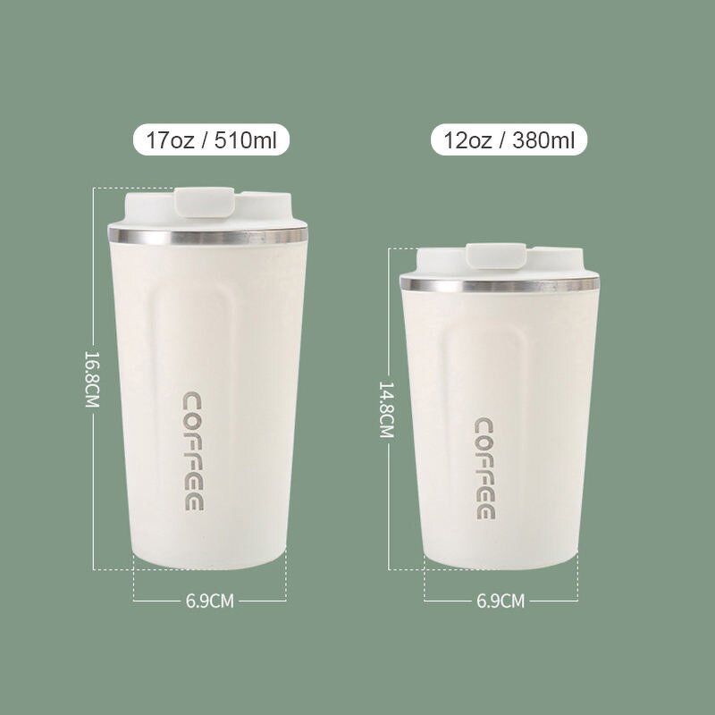 Travel Water Cup Tumbler Manufacturer - Wholesale Outdoor Gift Simple Double Wall Leak-proof Stainless Steel Portable Thermos Coffee